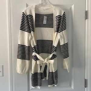 * dressbarn wrap sweater with tie - petites